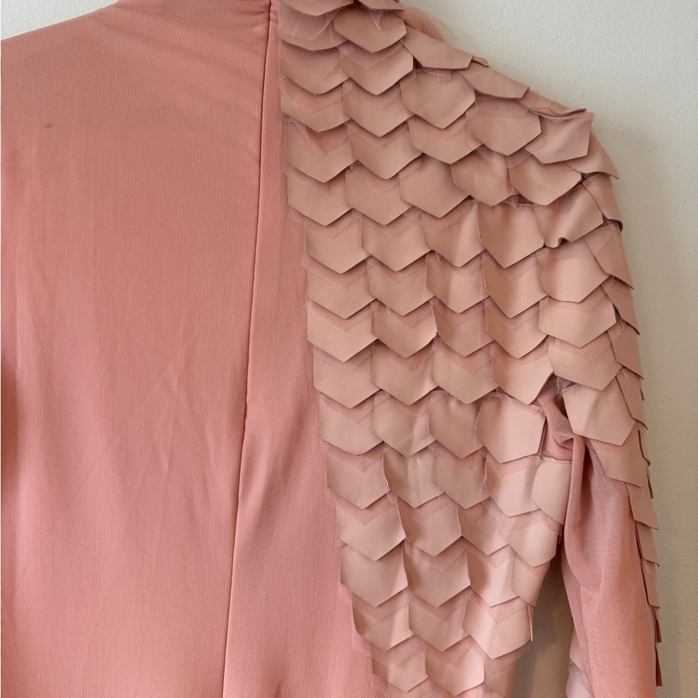 Pink Boutique Long Sleeve Dress with Cool Details New Large - Picture 7 of 10